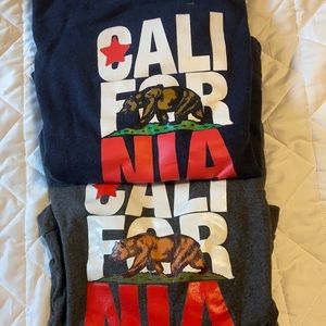 two cali hoodies